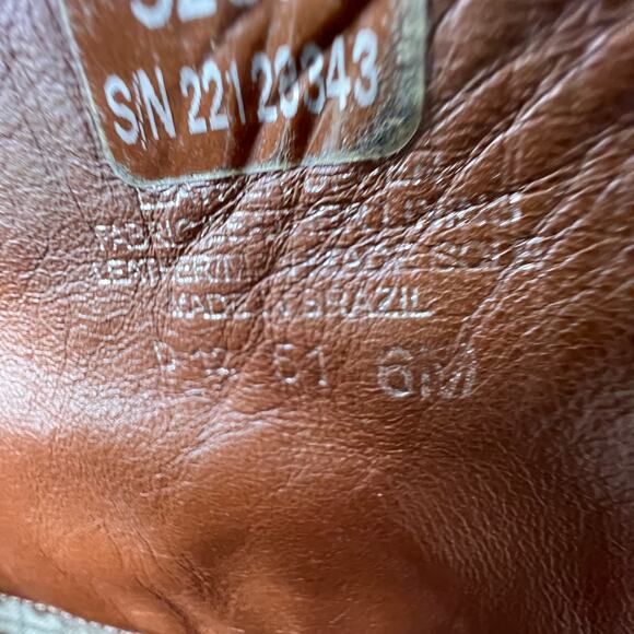 Tory Burch Boots Womens Size 6 Brown Nadine Leather Riding Tall Fall Wear - Picture 15 of 16